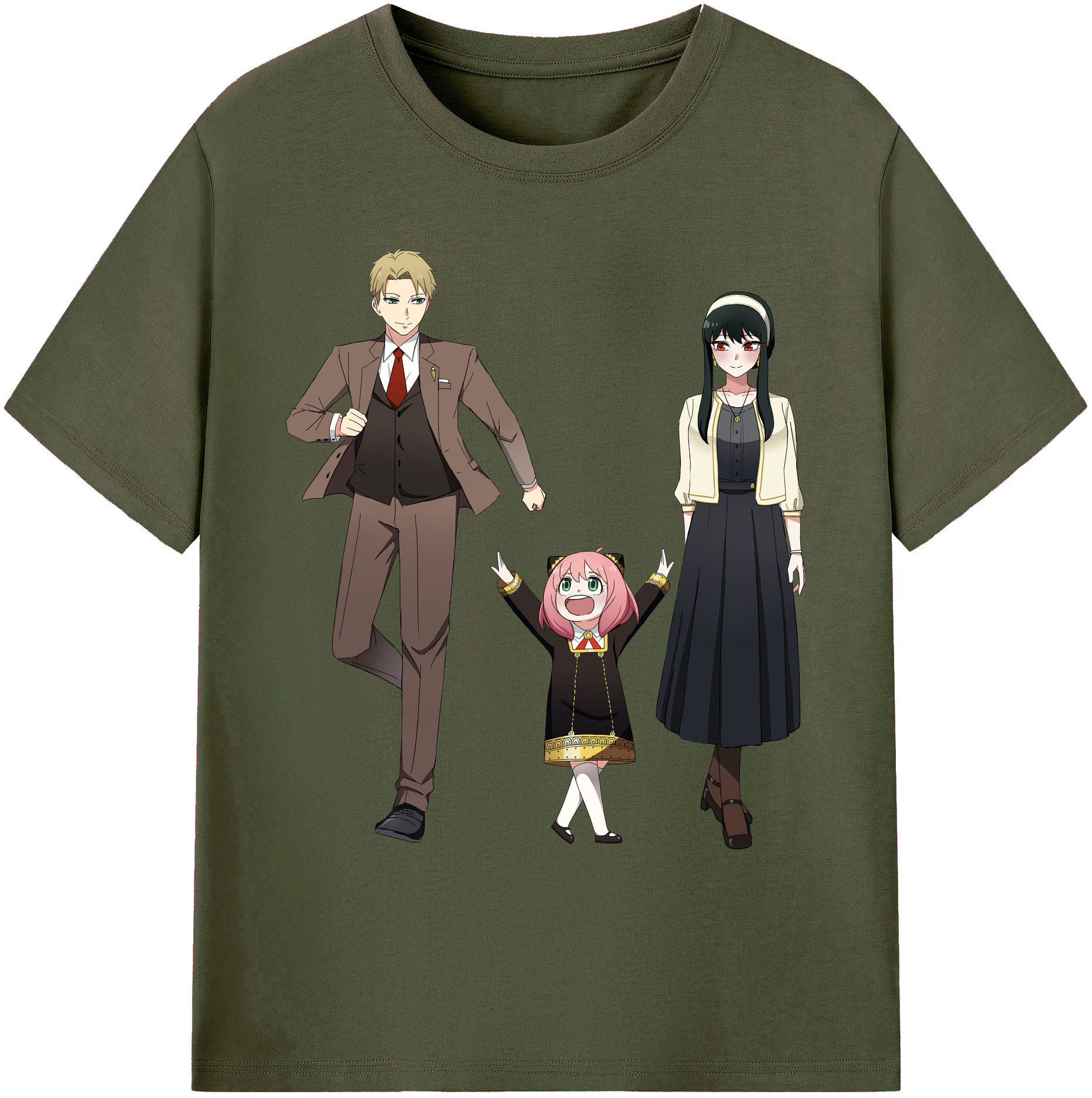 （画像用） SPY×FAMILY间谍家家酒 綿100％ メンズ半袖Tシャツ｜肌触りやわらか＆通気性